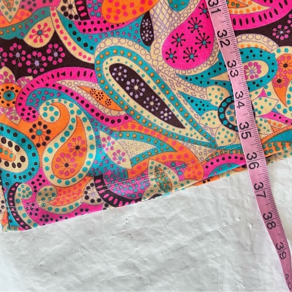 LILLY PULITZER VTG Y2K Silk Vibrant Paisley Dress 4 Tie Back Empire Waist Retro - Picture 8 of 10